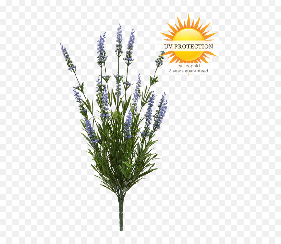 Uv Protect Artificial Lavender Bush 50 Cm Blue Outdoors - Lavender Png,Flower Bush Png