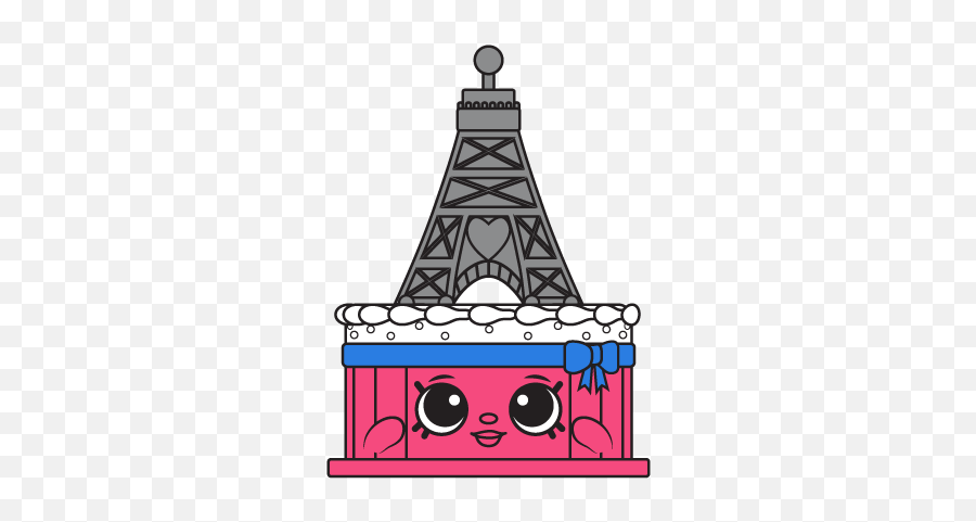 Shopkins Logo - Shopkins Ella Tower Cake Hd Png Download Shopkin Eiffel Tower,Shopkins Png Images