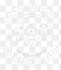 Download Anti Social Club Png Image - Antisocial Social Club Daria,Anti Social Social Club Logo