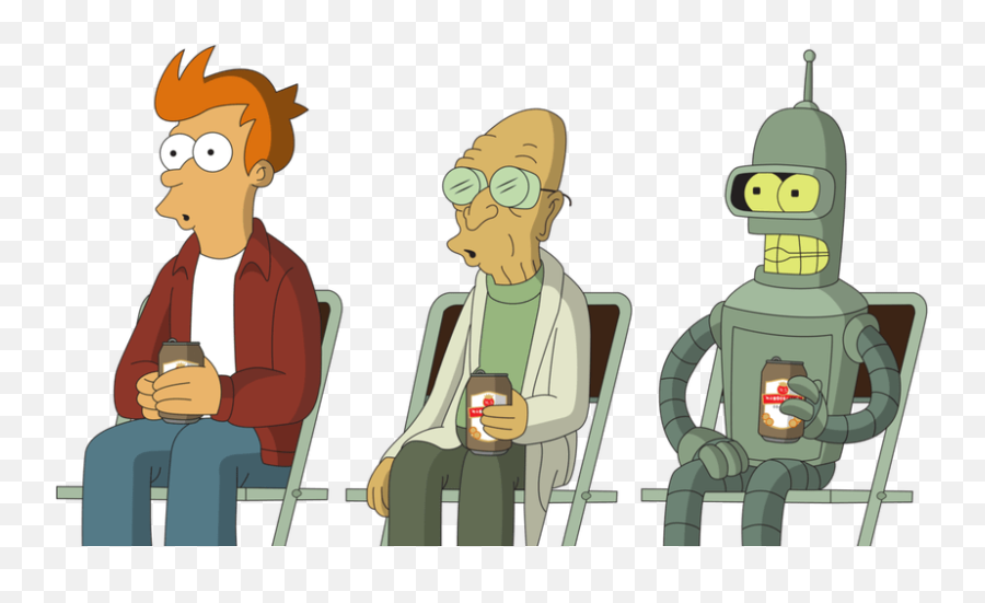 Download Hd Futurama Time Travel End Of Universe - Futurama Fry And The Professor Png,Futurama Png