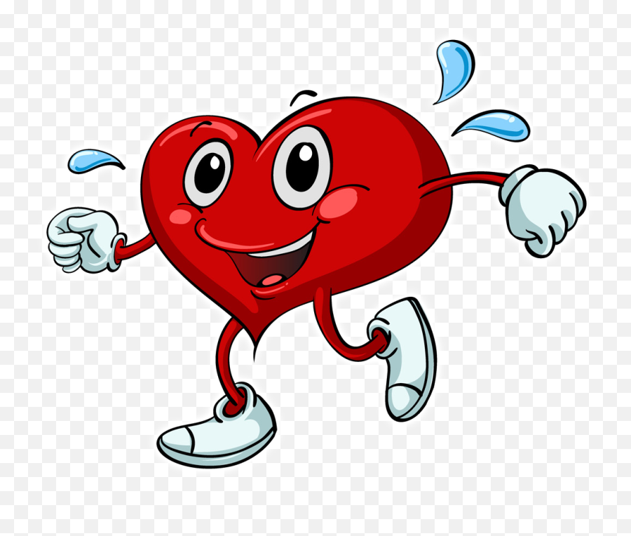 Download Hd Promo Saint - Valentin Healthy Heart Cartoon Png Heart Exercise Clip Art,Heart Cartoon Png
