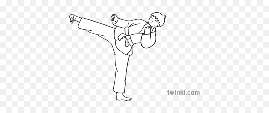 Karate Kid Child Martial Arts Ks1 Black And White - Boy Sitting On Bean Bag Png,Karate Kid Logo