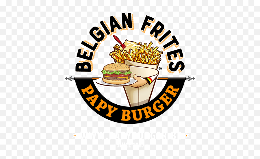 Belgian Frites - Papy Burger Brussels Serving Burgers And French Fries Png,Hamburgers Png