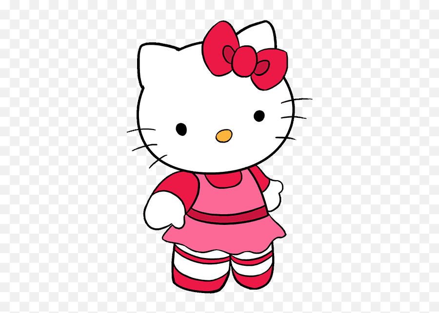 3d Clipart Hello Kitty - Hello Kitty Line Drawing Easy To Draw Hello Kitty Png,Hello Kitty Logo