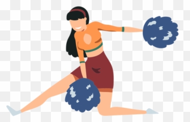 Cheerleader Girl Illustration - Transparent PNG u0026 SVG vector Handball Player