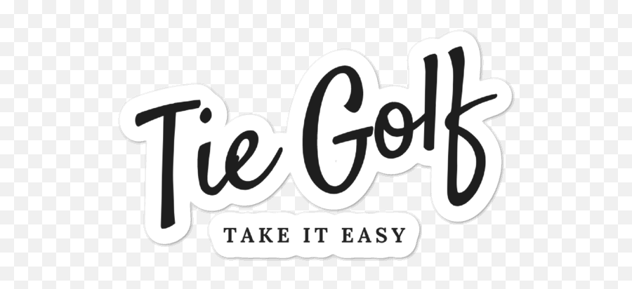 Tie Golf Logo Sticker - Dot Png,Golf Logo Png
