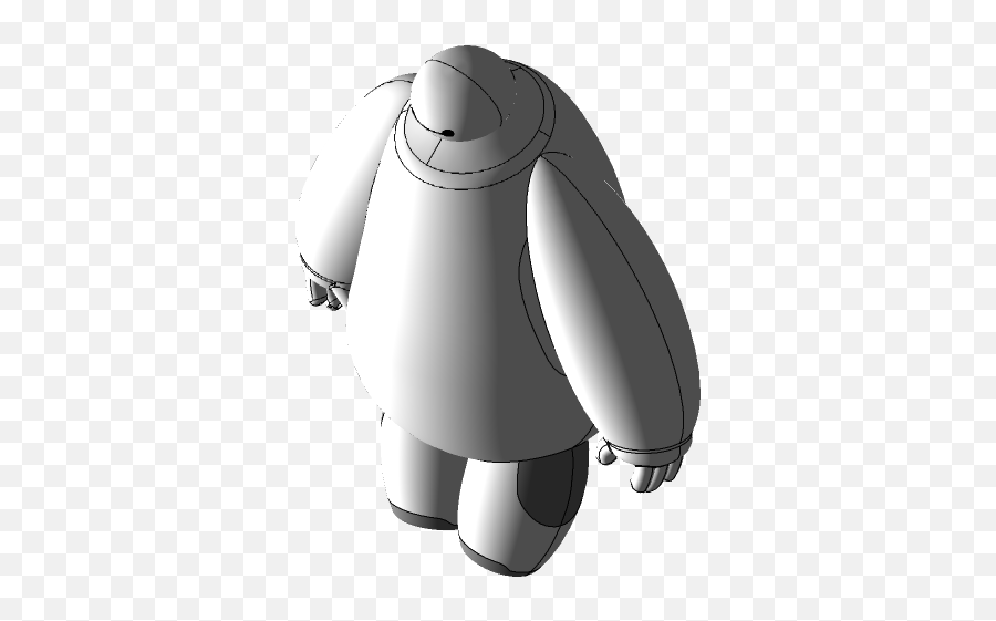 Baymax 3d Cad Model Library Grabcad - Fictional Character Png,Baymax Png