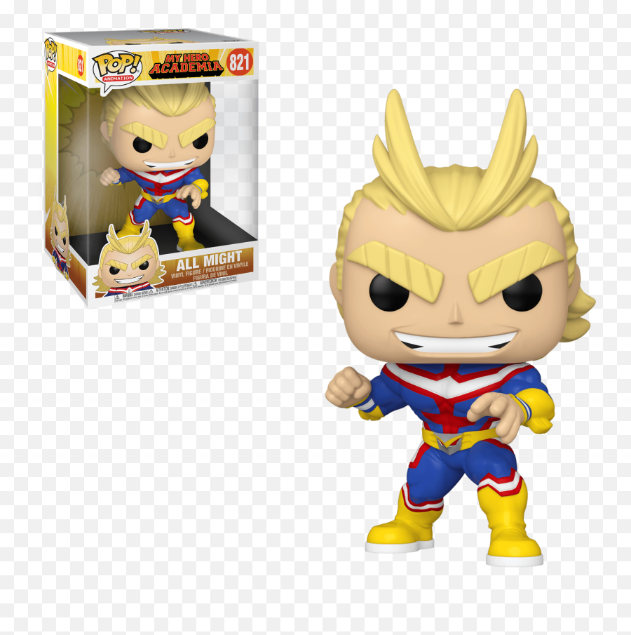 Pop Animation - My Hero Academia 821 All Might 10inch Super Sized 10 Inch All Might Funko Png,All Might Transparent
