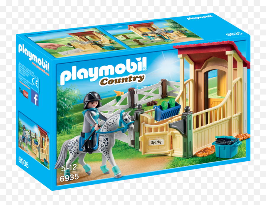 Playmobil - 6935 Country Horse Stable With Appaloosa Playmobil Png,Stable Png