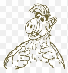 Alf - I Accept Cats As Payment Cartoon Drawing Alf Png,Alf Png
