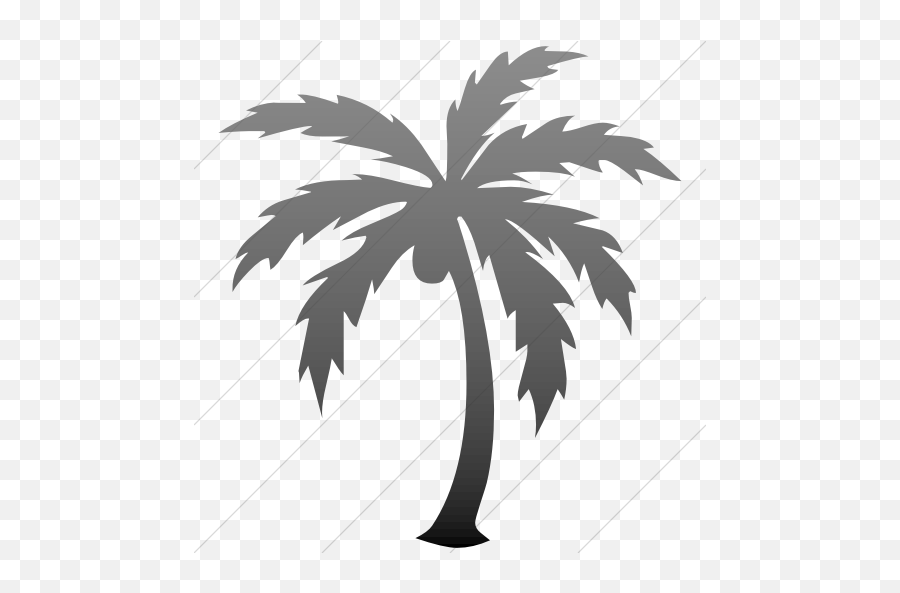 Iconsetc Simple Black Gradient - Black Palm Tree Icon Png,Palm Tree Icon