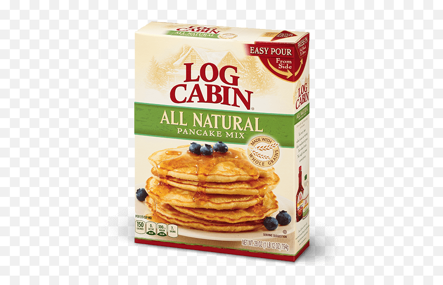 Log Cabin Traditional Syrups U0026 Pancake Mix - Log Cabin All Natural Pancake Mix Png,Log Cabin Icon