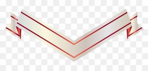 Straight Banner Png - White And Red Banner Ribbon Png,Red Banner Png