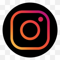 Black Circle Instagram Round Png - Dot