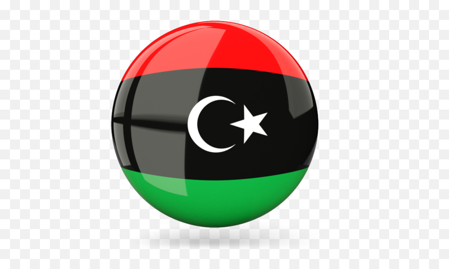 Glossy Round Icon - Libya Icon Png,Libya New Flag Icon