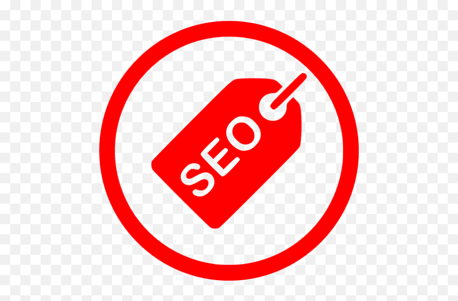 Red Seo Tag 3 Icon - Language Png,Seo Icon Png