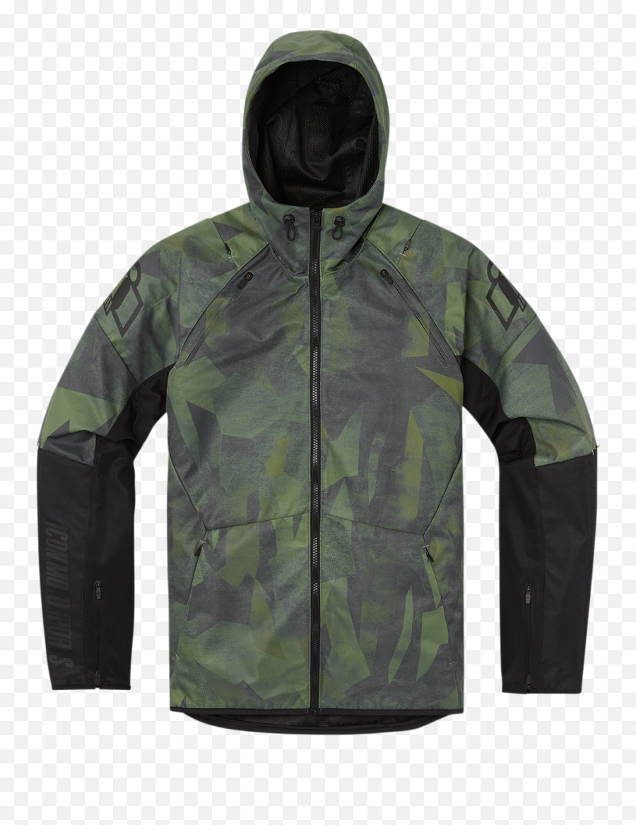 Icon Airform Battlescar Green Mens Motorcycle Riding Street - Airform Battlescar Jacket Png,Raincoat Icon