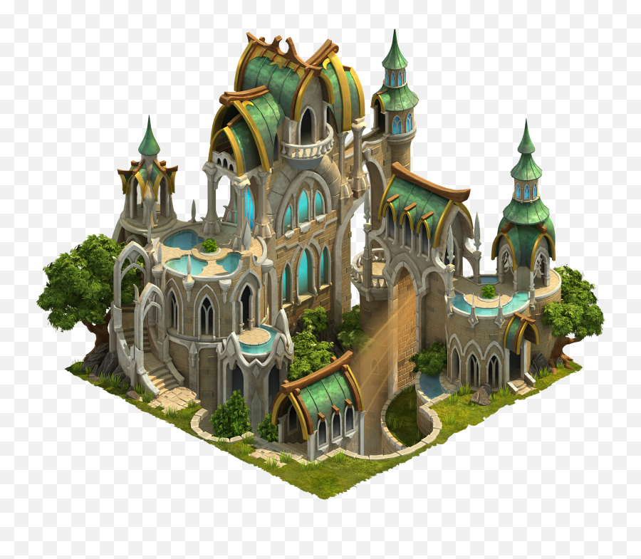 Fileelves Townhall 36png - Elvenar Wiki En Medieval Architecture,Elf Fantasy Icon