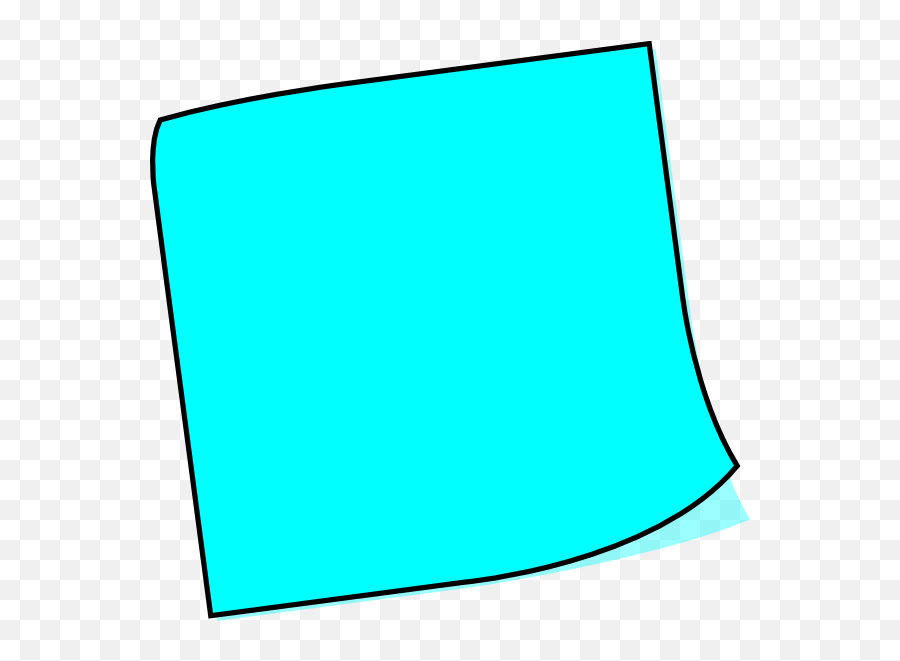 Blue Sticky Note Clipart - Png Download Full Size Clipart Post It Note Clipart,Transparent Sticky Notes