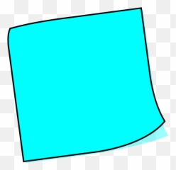 Blue Sticky Note Clipart - Png Download Full Size Clipart Post It Note Clipart,Transparent Sticky Notes