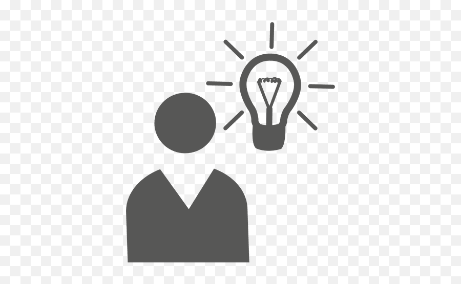 Man With Idea Bulb Icon Transparent Png U0026 Svg Vector - Transparent Light Bulb Icon Free,Man In Circle Icon