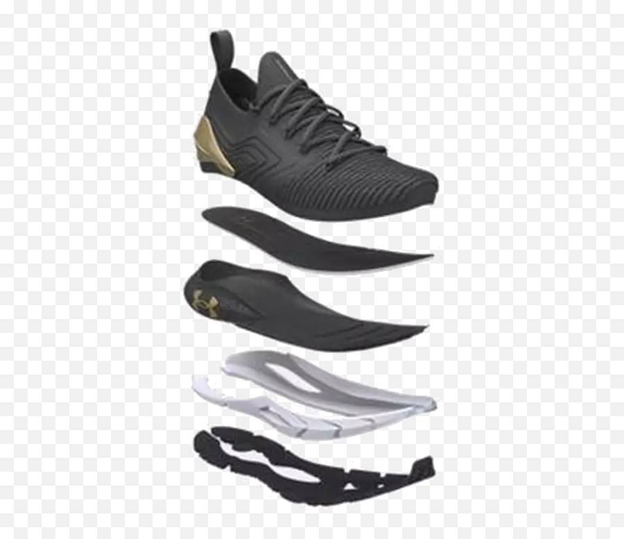 Chaussure De Course Under Armour Hovr Phant2 Noir Or - Round Toe Png,Ua Icon Curry 6