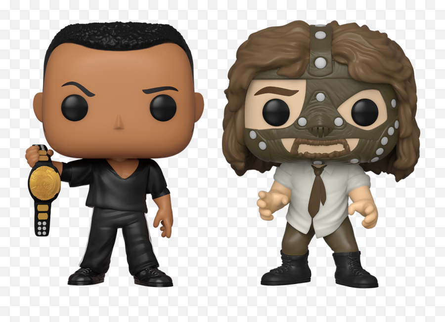 Funko Pop Wwe The Rock Vs Mankind 2 Pack - Walmart Exclusive Png,Dragon Ball Z Icon Pack