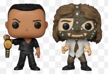 Funko Pop Wwe The Rock Vs Mankind 2 Pack - Walmart Exclusive Png,Dragon Ball Z Icon Pack