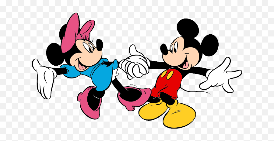 Mickey Minnie Mouse Clip Art 4 - Dancing Mickey And Minnie Png,Mickey And Minnie Png