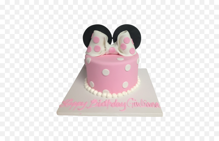 Minnie Mouse Bow Cake - Minn8e Mouse Bow Cake Full Size Minnie Mouse Cake Bow Png,Minnie Mouse Bow Png