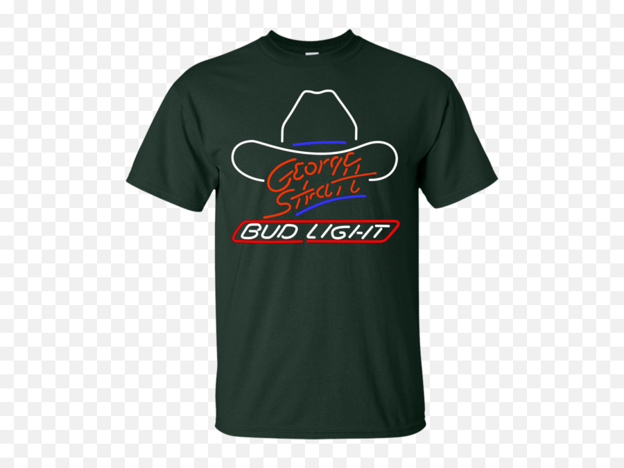 Bud Light Beer T - Shirt Custom Designed Graphic Pattern George Strait Png,Bud Light Png
