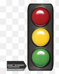 Hit The Road - stop light graphic by Dawn Prater Pixel Traffic Light png