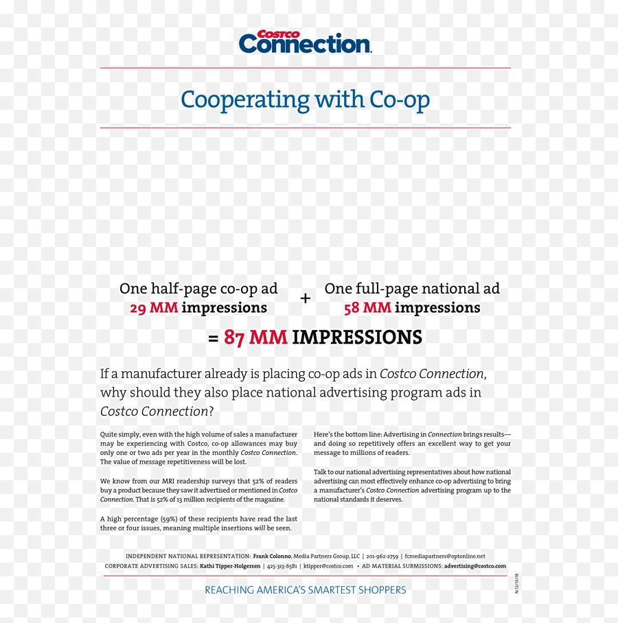 The Costco Connection - Media Kit 2019 Page 4 Costco Connection Editorial Calendar Png,Costco Png