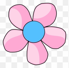 Flower Blossom Blue - Five Petals Clipart png