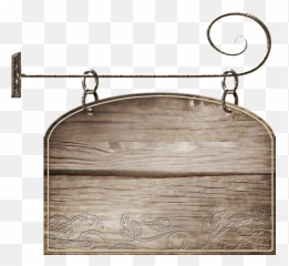 Hanging Sign Png 4 Image - Blank Wooden Background
