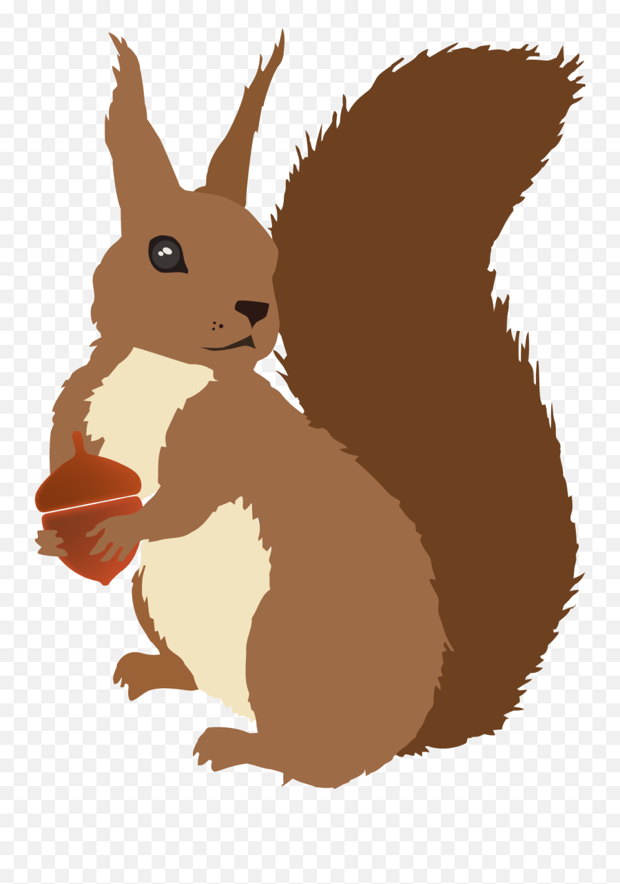 Sciurusvulgaris Redsquirrel Vector Trabajos - Transparent Illustration Png,Squirrel Transparent Background