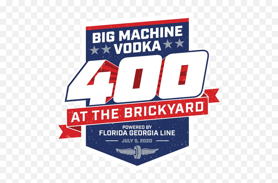 2020 Brickyard 400 Logo For 4th Of July Weekend Nascar - Big Machine Vodka 400 At The Brickyard 2020 Png,Nascar Logo Png