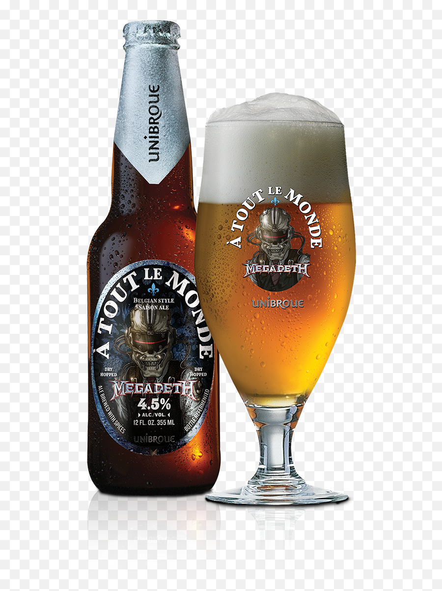 A Tout Le Monde Ale By Unibroue X Megadeth - Leeu0027s Discount Megadeth A Tout Le Monde Beer Png,Megadeth Logo Png
