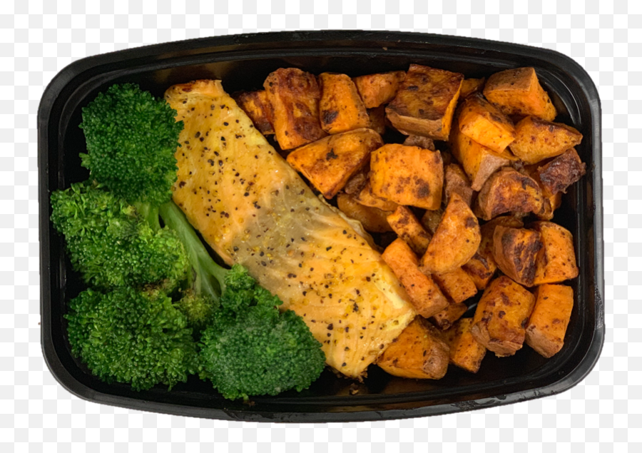 Salmon Sweet Potato Broccoli U2013 Fresh Eats Meal Preps - Broccoli Png,Brocolli Png