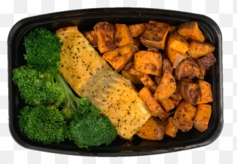 Salmon Sweet Potato Broccoli U2013 Fresh Eats Meal Preps - Broccoli Png,Brocolli Png