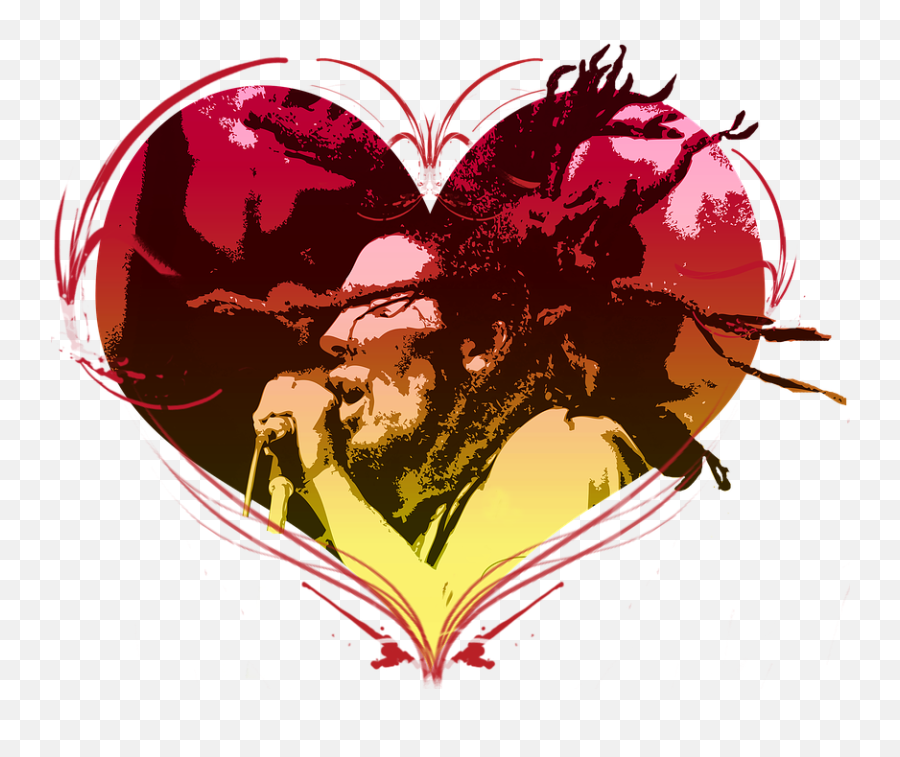 Heart Jamaica Bob Marley - Bob Marley The Wailers Greatest Hits Png,Bob Marley Png