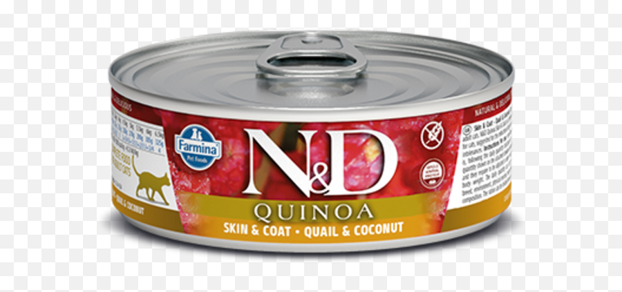 Farmina Gf Cat Cans Skin U0026 Coat Quinoa Quail Coconut 28 Oz Single - Farmina Cat Can Urinary Duck Quinoa Png,Quail Png