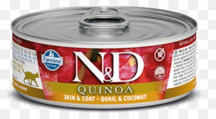 Farmina Gf Cat Cans Skin U0026 Coat Quinoa Quail Coconut 28 Oz Single - Farmina Cat Can Urinary Duck Quinoa Png,Quail Png