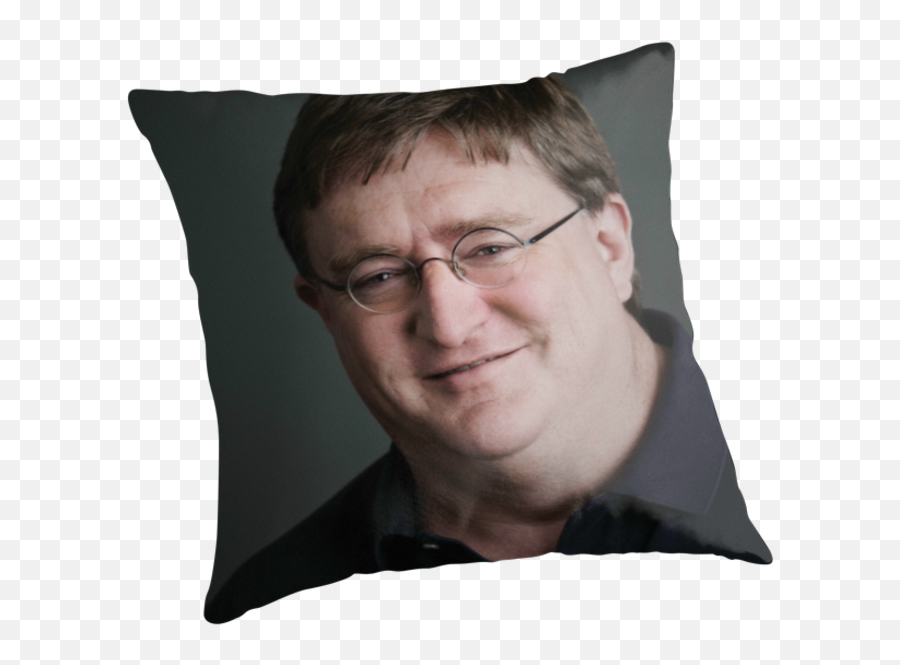 Gabe Newell Steam Throw Pillows - Black Ops 3 Skull Png,Gaben Png