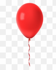 Red Balloon Png Transparent - Transparent Background Red Balloon,Up Balloons Png