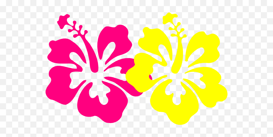 Download Hibiscus Flower Cartoon - Black And White Hibiscus Hibiscus Flower Clip Art Png,Hibiscus Flower Png