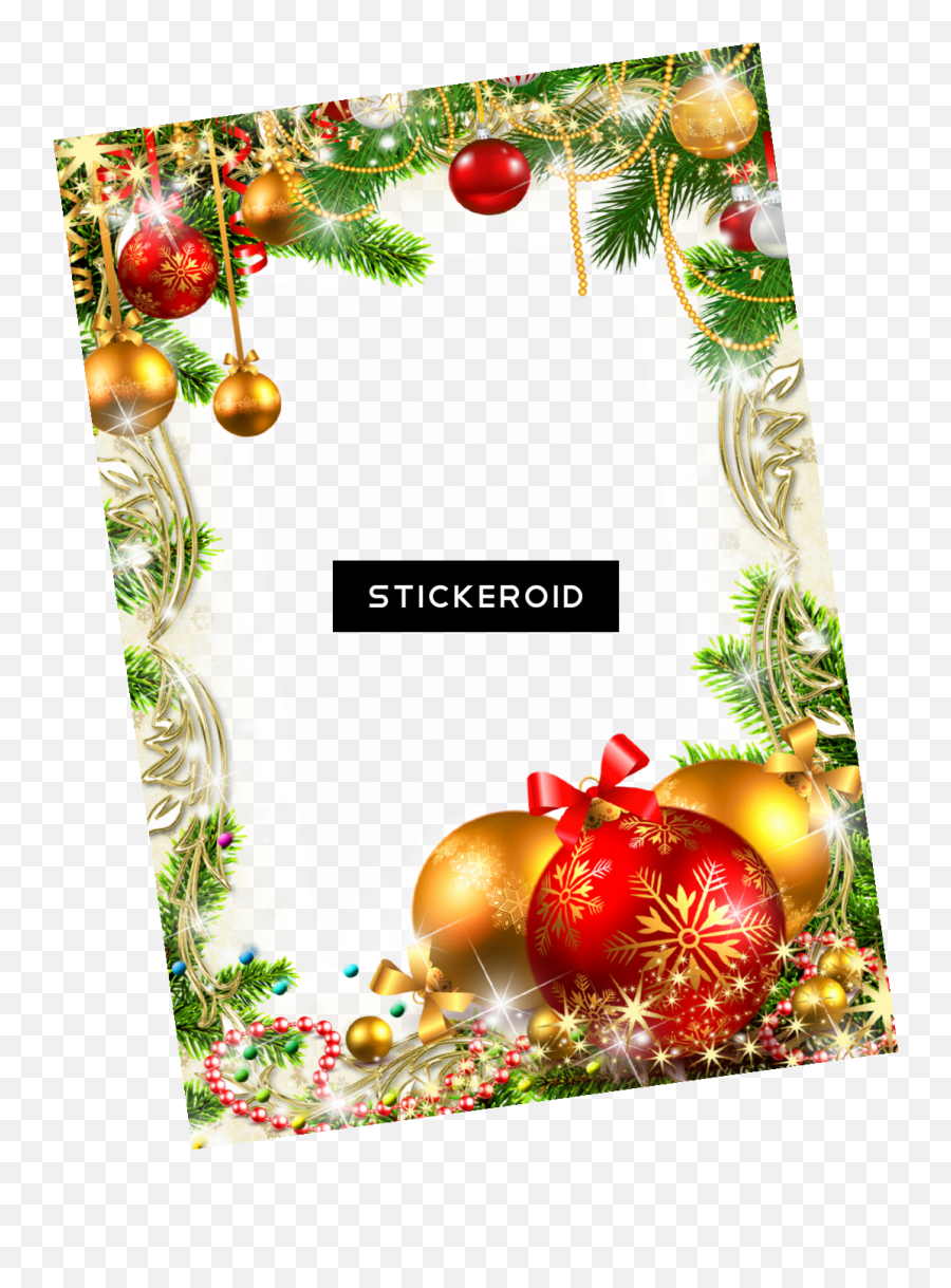 Download Christmas Decoration - Transparent Christmas Christmas Photo Frame Png,Christmas Background Png