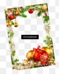 Download Christmas Decoration - Transparent Christmas Christmas Photo Frame Png,Christmas Background Png