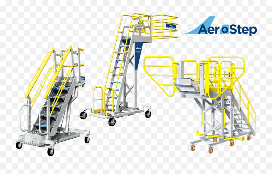 Saferack Introduces Aerostep Mobile Stair Units For - Stairs Png,Stair Png