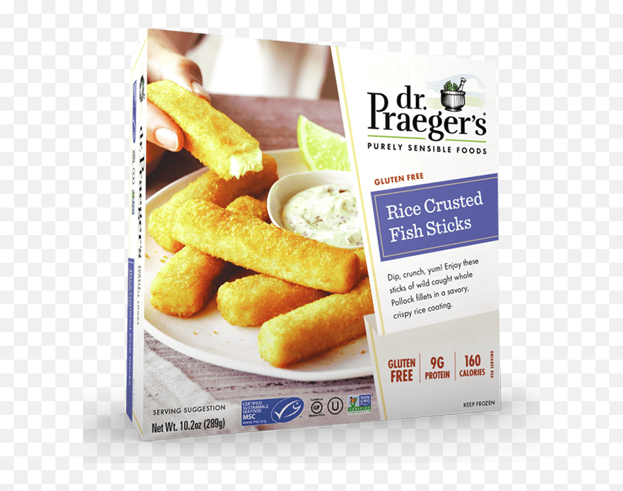 Dr Praegeru0027s Rice Crusted Fish Sticks - Dr Praegers Fish Sticks Rice Crusted Gluten Free Png,Fishstick Png